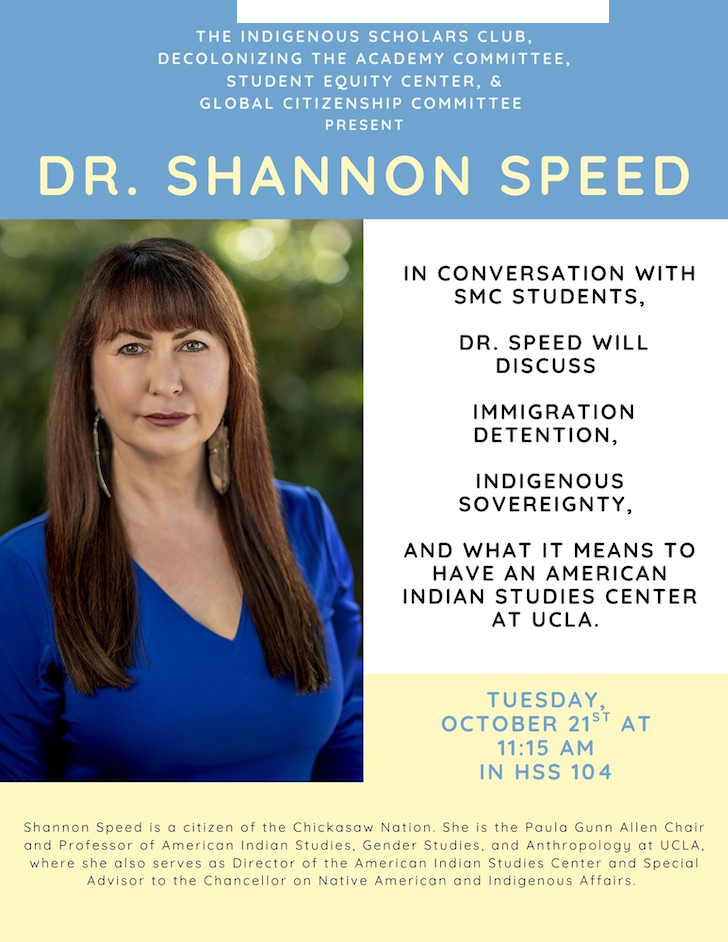 Dr. Shannon Speed, 10/2025